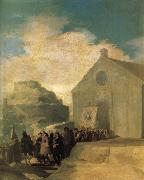 Francisco Goya Village Procession oil painting artist